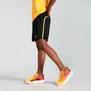 RUN FAV VELOCITY Men's  7" Running Shorts, PUMA Black-Sunset Glow, extralarge-IND